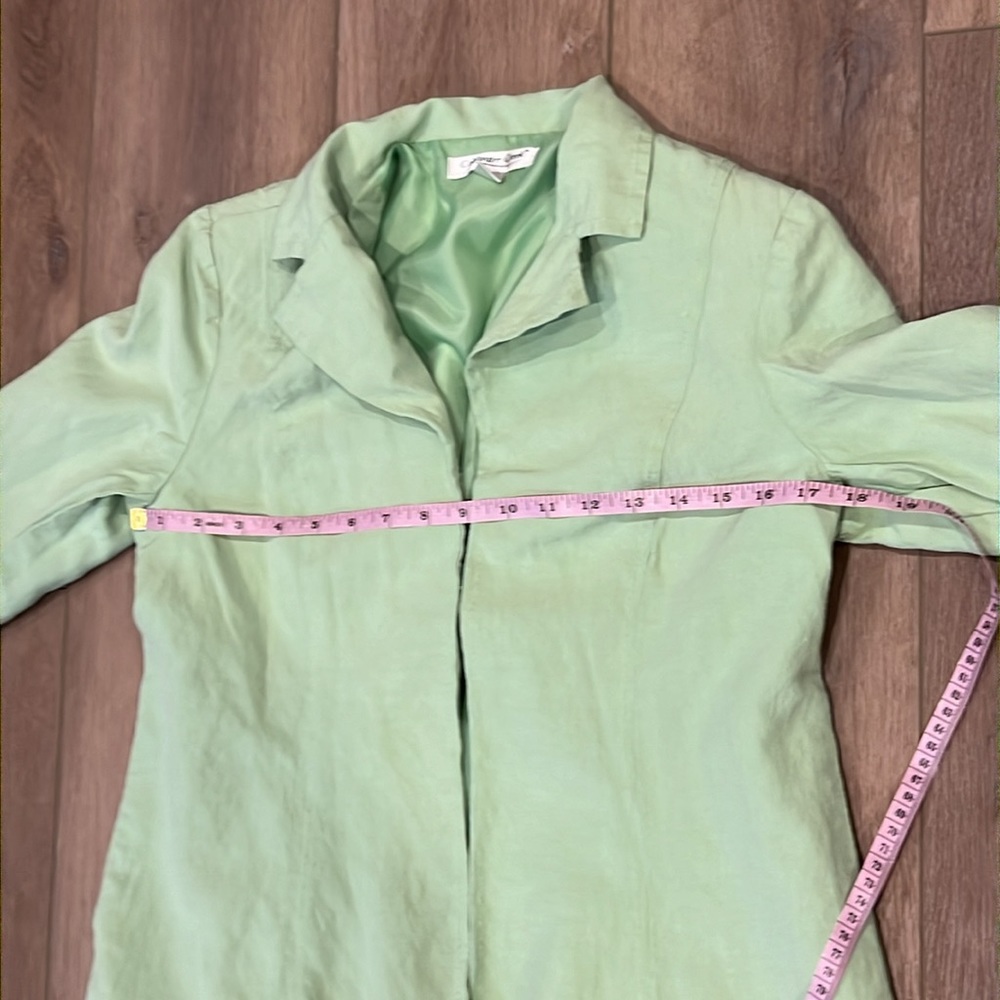 Coldwater Creek Seafoam Green Business Jacket Petite Small Office - Picture 8 of 11